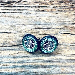 Starbucks earrings, coffee lovers christmas gift, stocking stuffer for teen girl